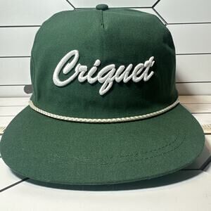 Imperial Criquet 5 Panel Rope Hat Rare Cool Raised Embroidery